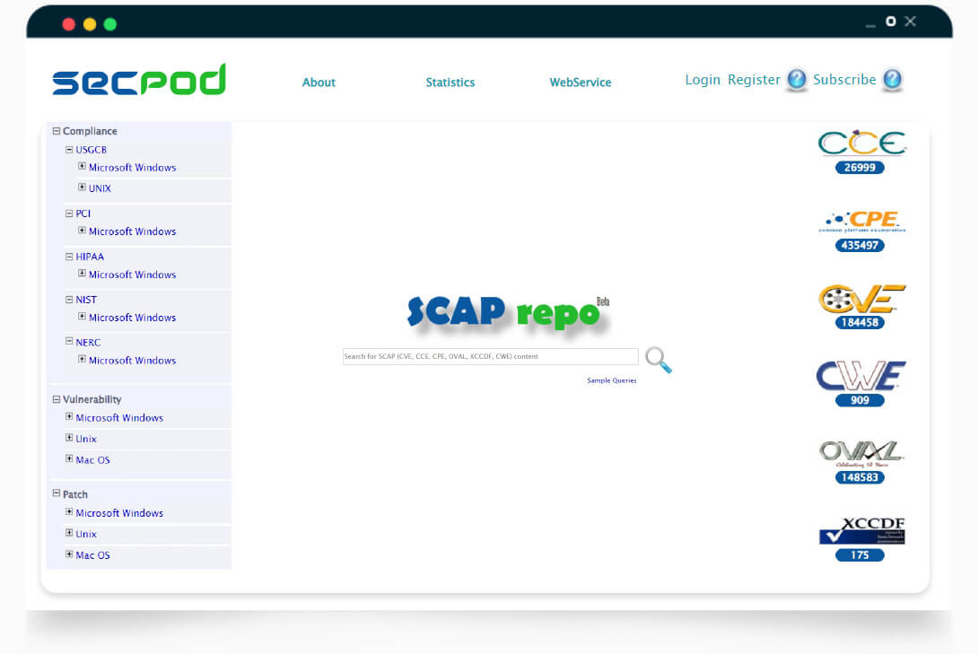 SCAP repository