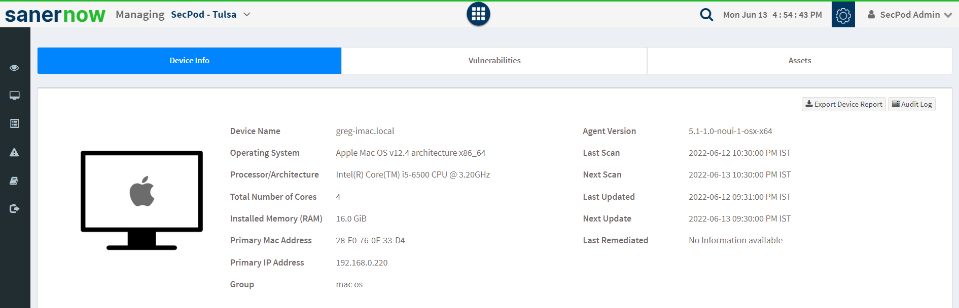 macOS vulnerability scanner