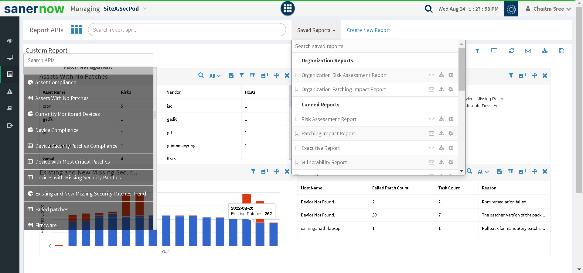 Linux Patch Management Reports