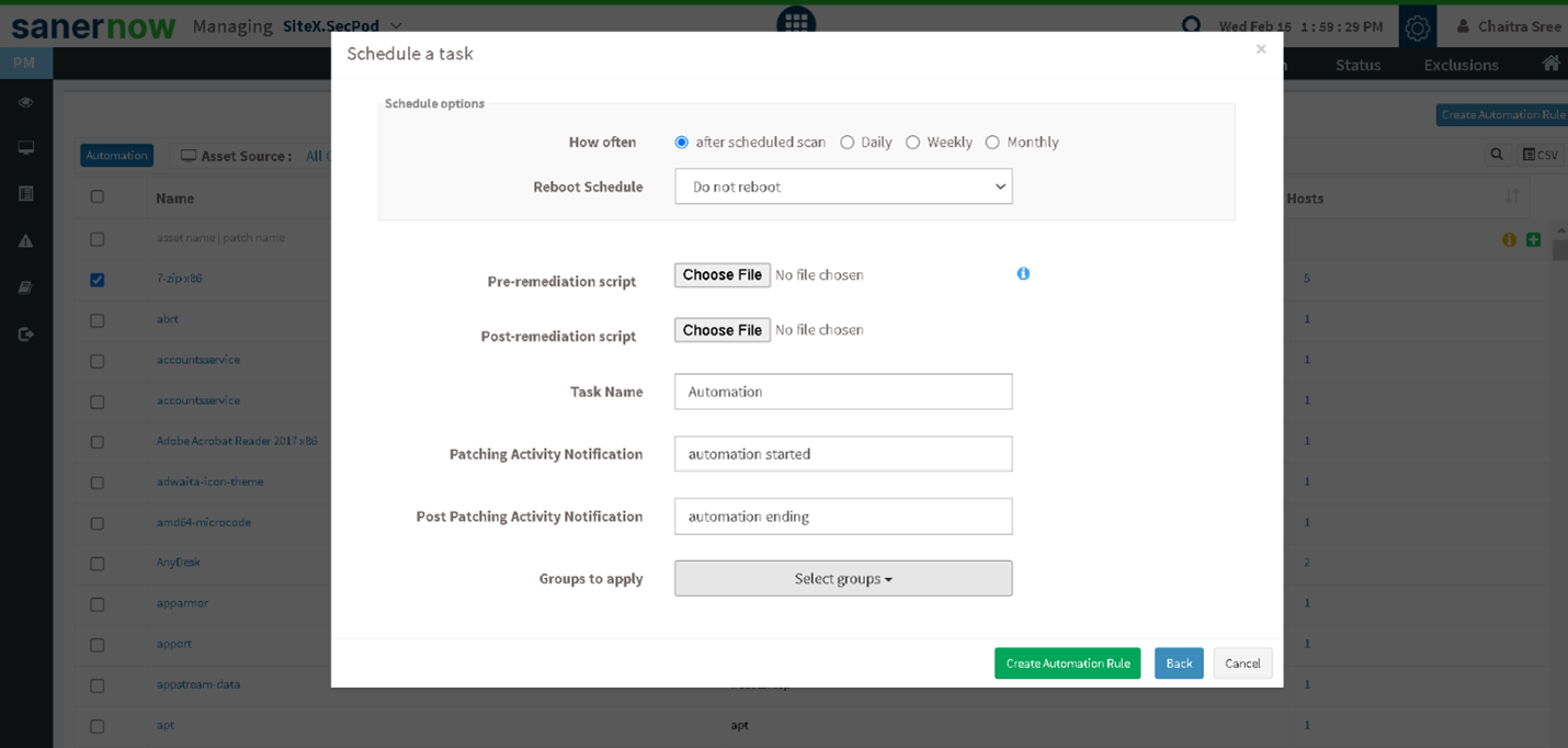 SecPod SanerNow Patch Automation