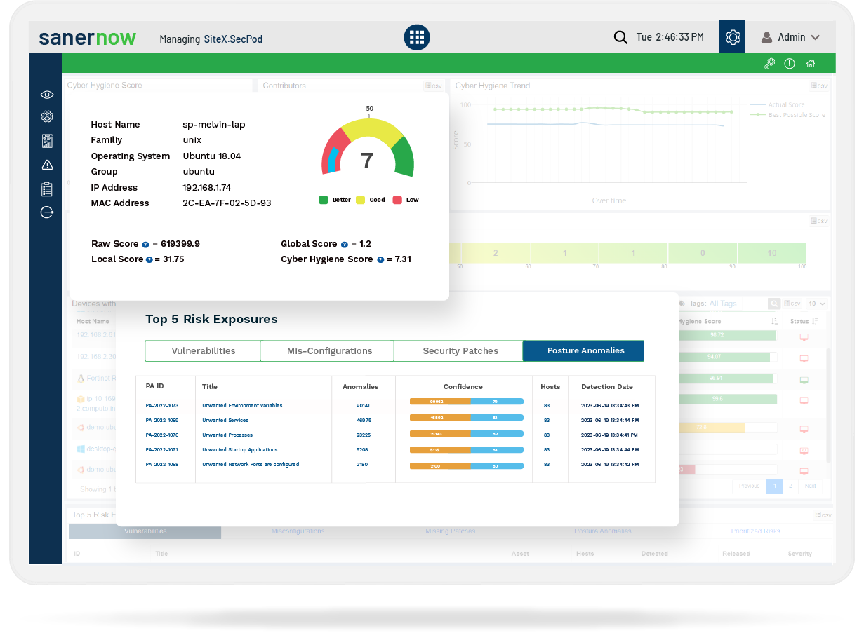 SanerNow cyberhygiene automation